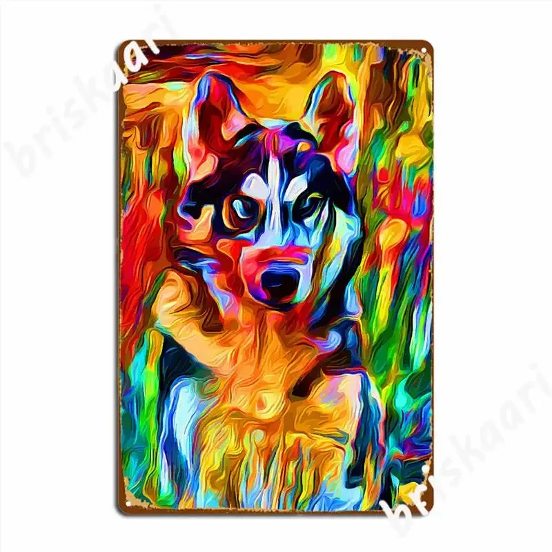 Husky Picturesque 4 Metal Sign Pub Garage Wall Decor Cinema Kitchen Designing Tin Sign Poster