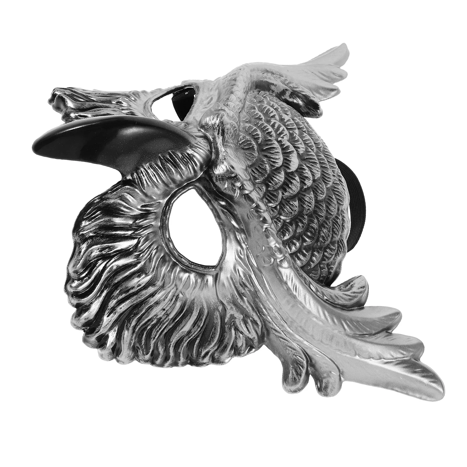 قناع تنكر على شكل بومة بلاستيكي نصف وجه على شكل حيوان إكسسوار لزينة حفلات الهالوين كرنفال