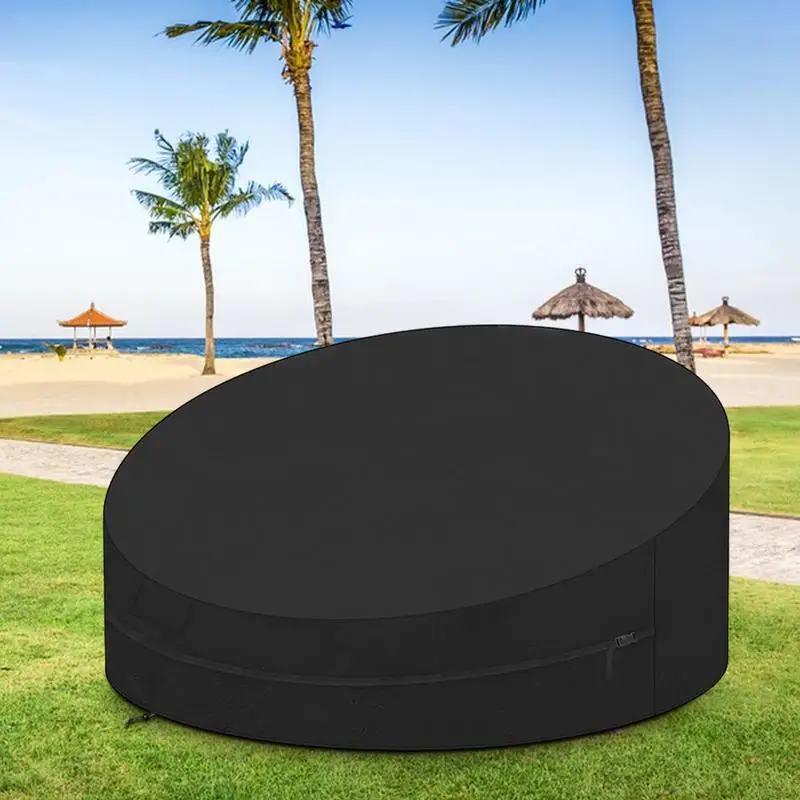 

Patio Chaise Lounge Covers UV Block Protective Lounger Cover Sun Shade Cover Waterproof Sun Island Cover Outdoor Furniture