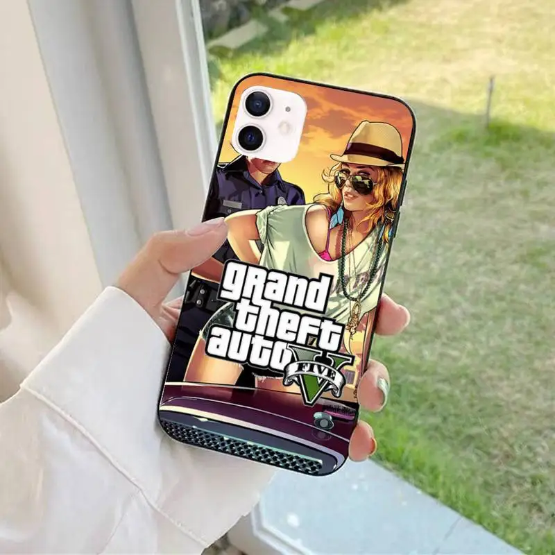 Rockstar gta 5 Grand Theft Auto Phone Case for iPhone 11 12 13 Mini Pro Max 8 7 6 6S Plus X 5 SE 2020 XR XS Funda Case