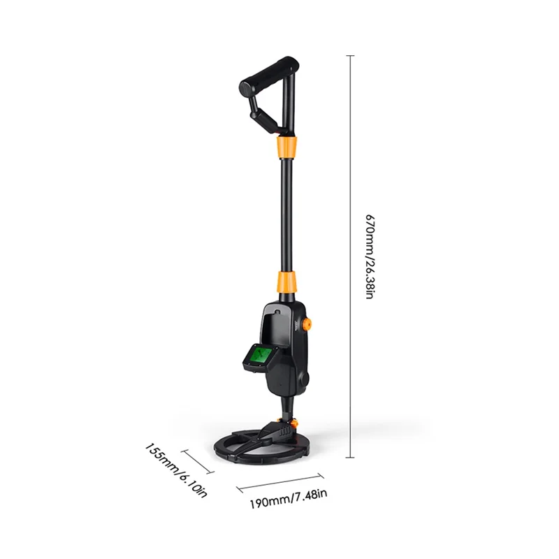 ABZW MD1008A كاشف الذهب المعدني مؤشر يده الفضة والمجوهرات الكنز تحت الأرض للكشف عن المعادن المقتفي الباحث مكتشف