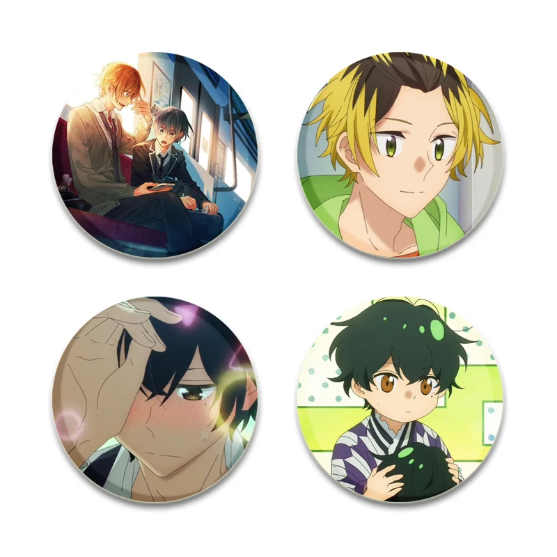 أنيمي ساساكي إلى ميانو الكرتون تأثيري شارة عرض دائري دبابيس دبابيس الإبداعية لحقيبة الظهر مجوهرات اكسسوارات هدايا