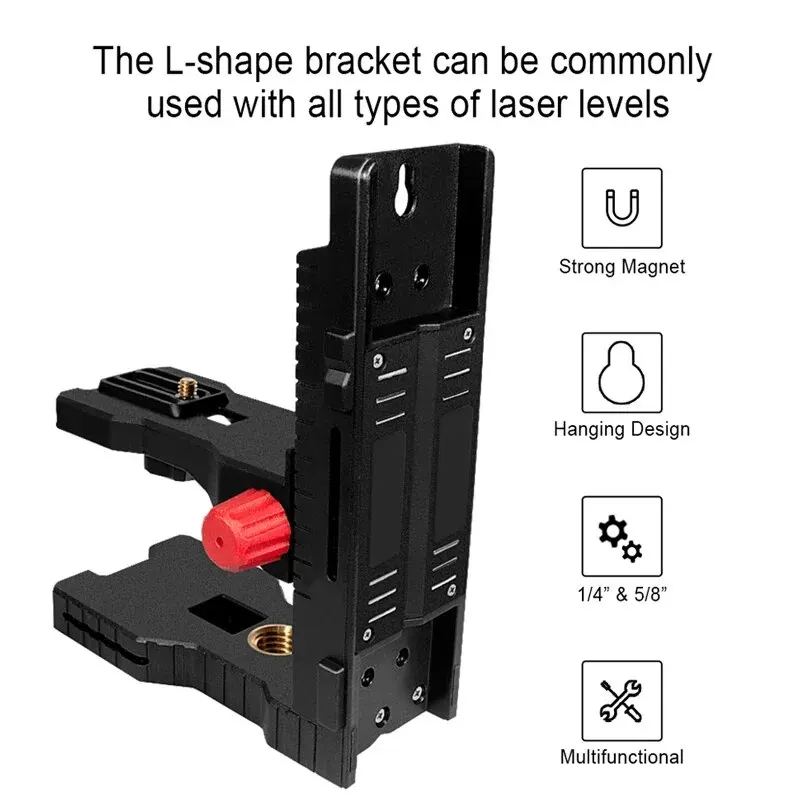 Fine Super Strong Magnet Pulls L-Bracket Leveling Support for Universal Laser Level Bracket