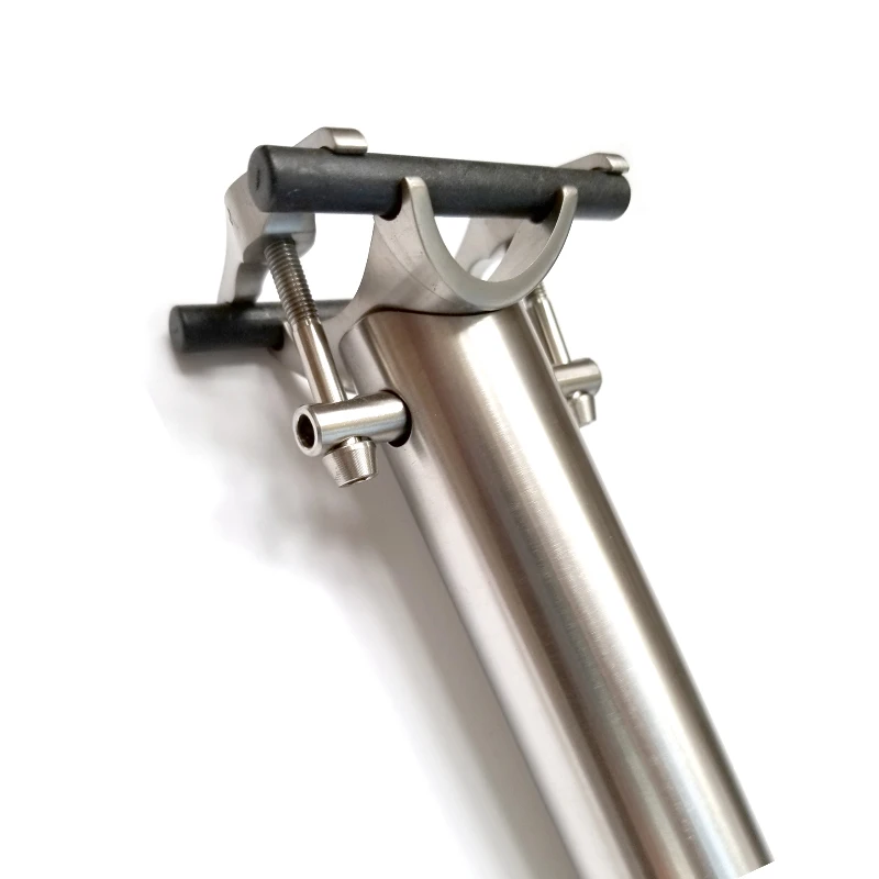 Titanium Alloy 3AL2.5V 31.8mm CNC Seatpost fit for Brompton Bike 3 Sizes 520/550/600mm