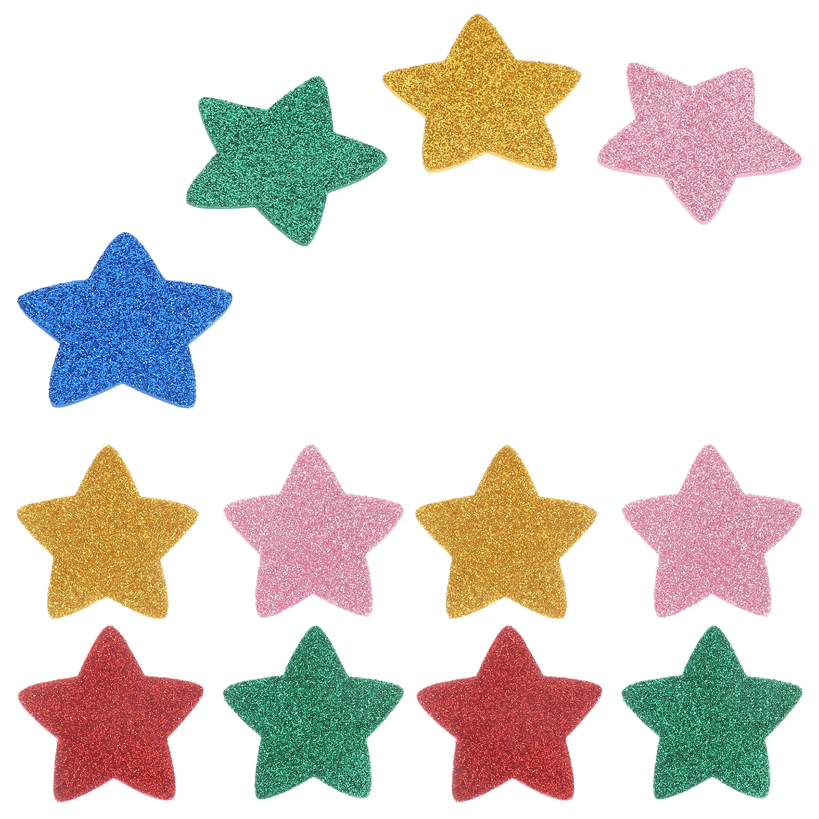 

15pcs Star Stickers EVA Foam Self Adhesive Decorative Mixed Colors for Cards Gifts Scrapbooking Craft Projects