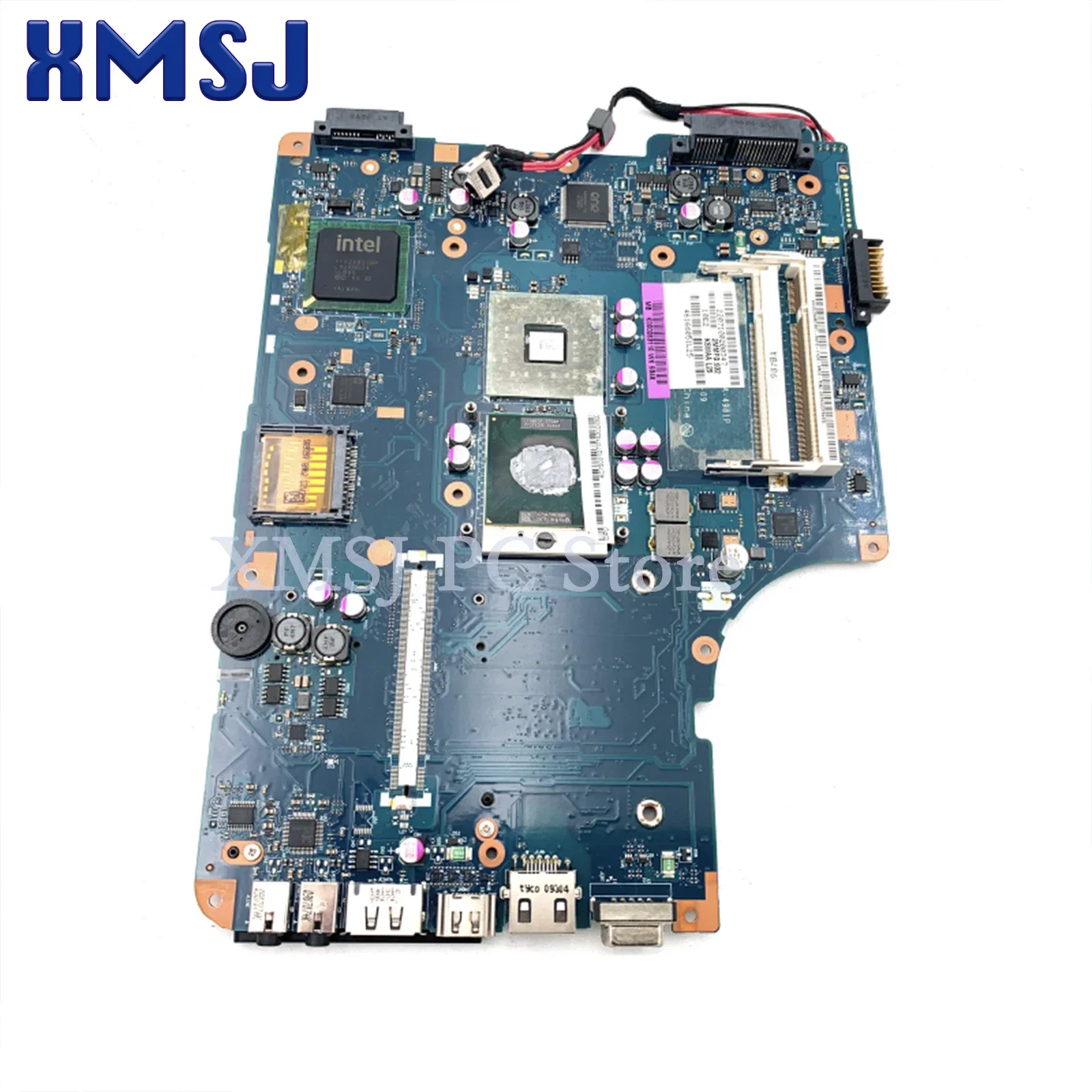 Imagem -03 - Xmsj-placa-mãe Portátil para Toshiba Satellite Placa Principal para o Satélite L500 L505 K000083120 K000083110 Ddr2 Cpu Livre