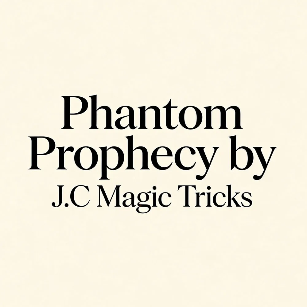 Phantom Prophecy by J.C Magic Tricks Close up Illusions Prediction Find Chosen Card Magician Magia Props