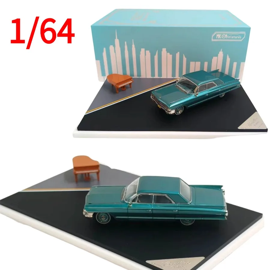 

MK Diecast 1:64 Cadillac DeVille Alloy Car Model Cadillac Play Vehicles Green Book Collectible Model Cars Toys for Boys Gift