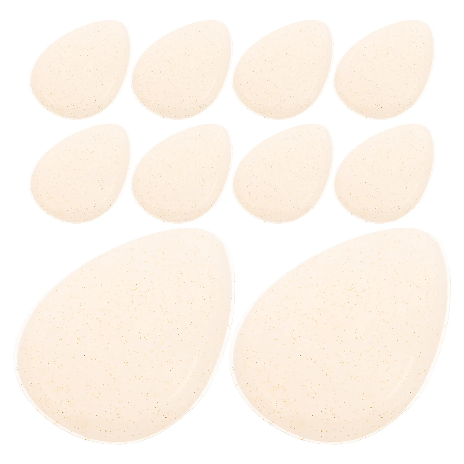 

10 Pcs Transparent Silicone Powder Puff Sponges Makeup for Face Concealer Applicator Silica Gel Pad