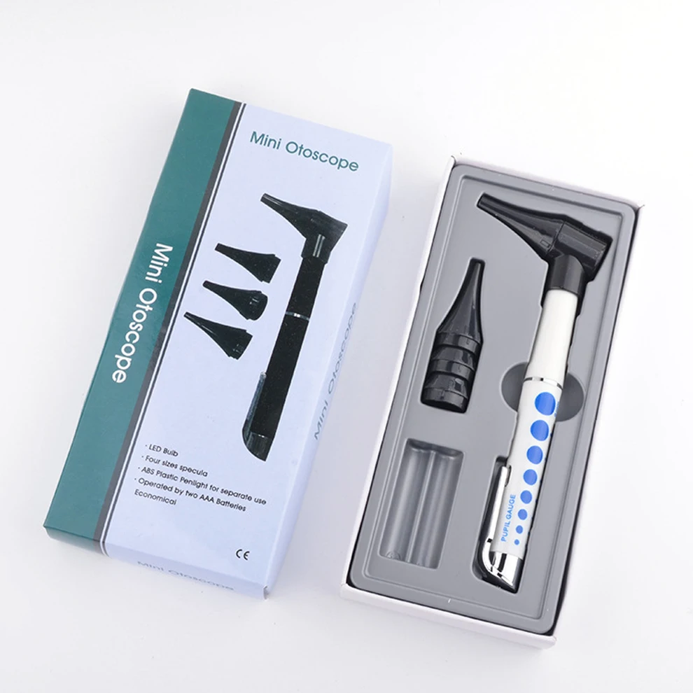 LED Ear Inspection Mirror Simple Ear Mirror Pen Set Inspection Magnifying Mirror Ear Hole Illumination Magnifying Pen Set