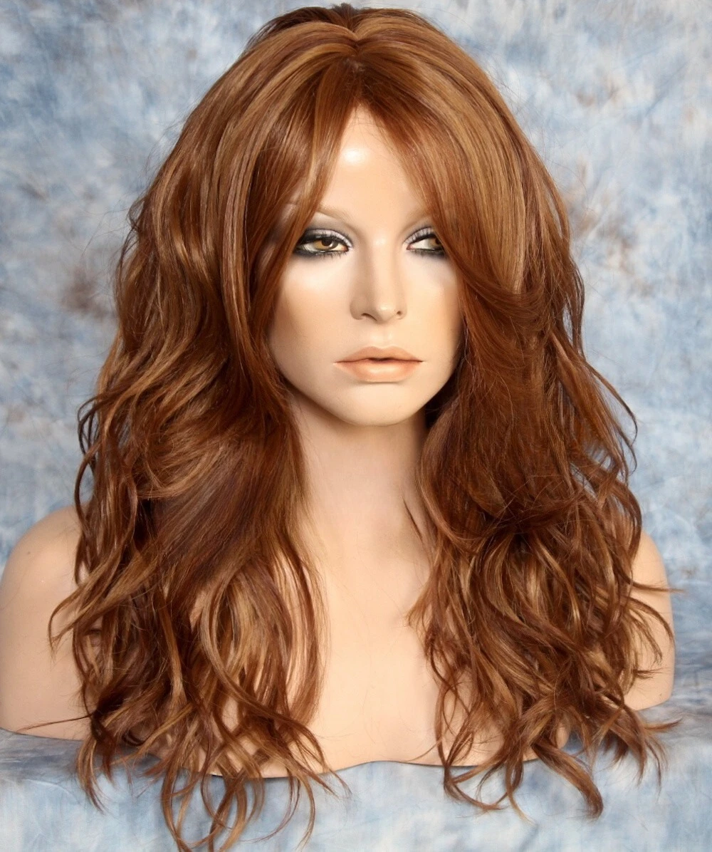 

hair blend Long Bangs Off center part Auburn Mix Heat OK WBSY 30/27