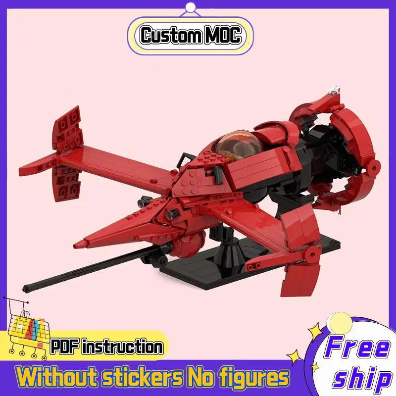 NEW 756PCS space Movie MOC Swordfish II Spike Spiegel ship model DIY creative ideas Christmas Toy Assembly Puzzle birthday Gift