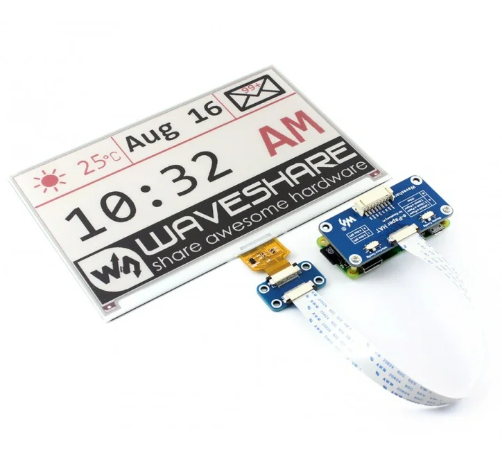 Chapéu universal do motorista do e-paper, suporta vários painéis crus do e-paper do waveshare spi