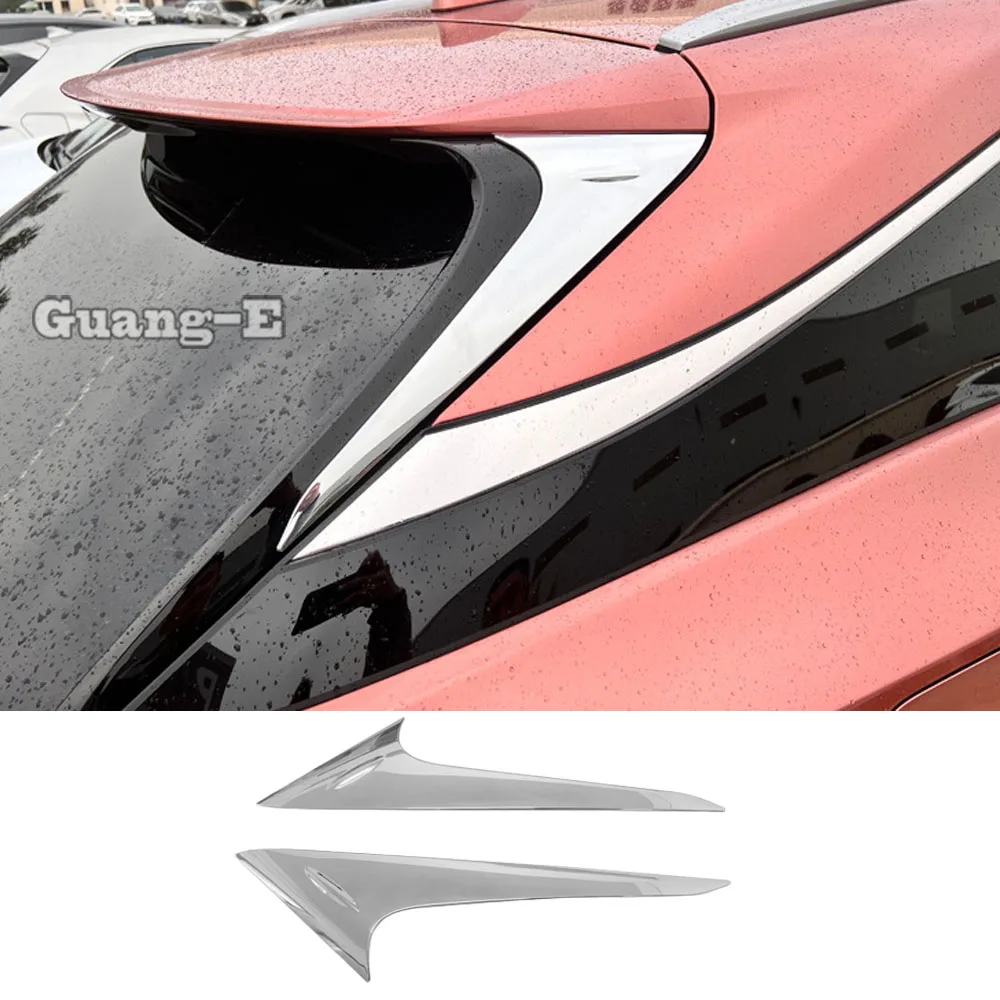 ABS Plastic Car Tail Door Rear Window Triangle Trim Cover Trim Auto Accessories For Lexus RX 350 350h 450h+ 500h 2022 2023 2024