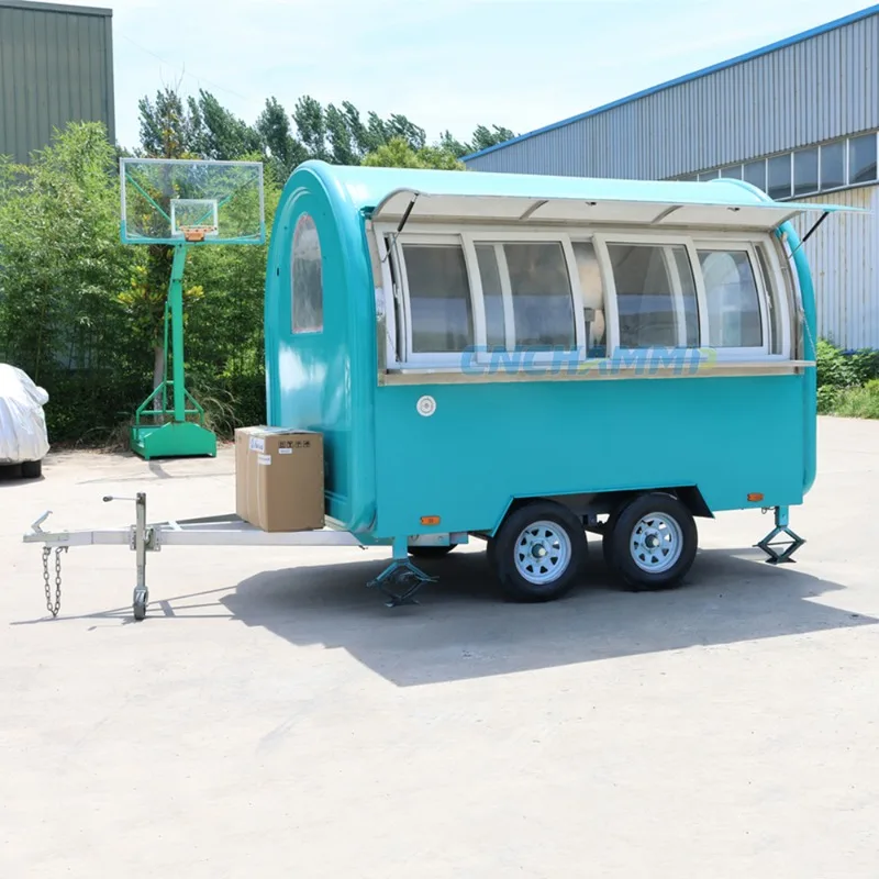 Luxury Multi Function Sale Vending Truck Small Round Mobile Food Truck Food Trailer for Sale Europe