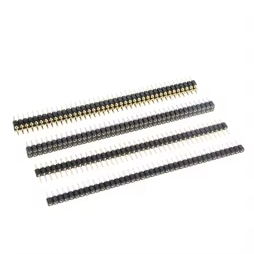 5 Pcs Round Hole Pin Header 2.0MM/2.54MM Pitch Row Female/Male, Single Row 1x40P Row 2x40P Double Row Pin Round Pin Gold Plated - Image 6
