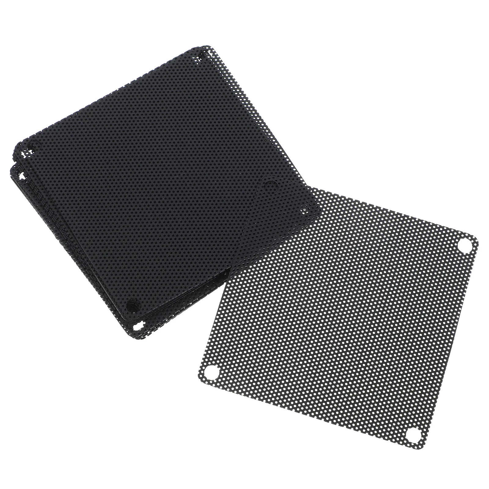 

10pcs Computer Fan Dust Filter 7x7cm Black Mesh PVC perforated PC speaker electronics Computer Cooler Filters protection