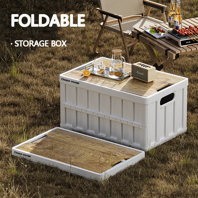 

Large Capacity Folding Storage Box Outdoor camping storage box Clothes Snacks Books Shoes Organizer Plastic Box Car Trunk Box