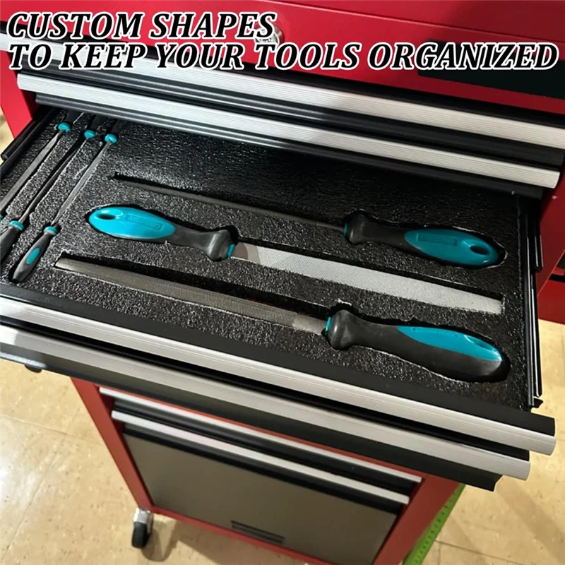 

A76X-6Pcs Tool Box Foam,Foam Inserts For Cases,Tool Box Liner Polyethylene Tool Foam Sheets,Organizer And Storage Tool Shadow