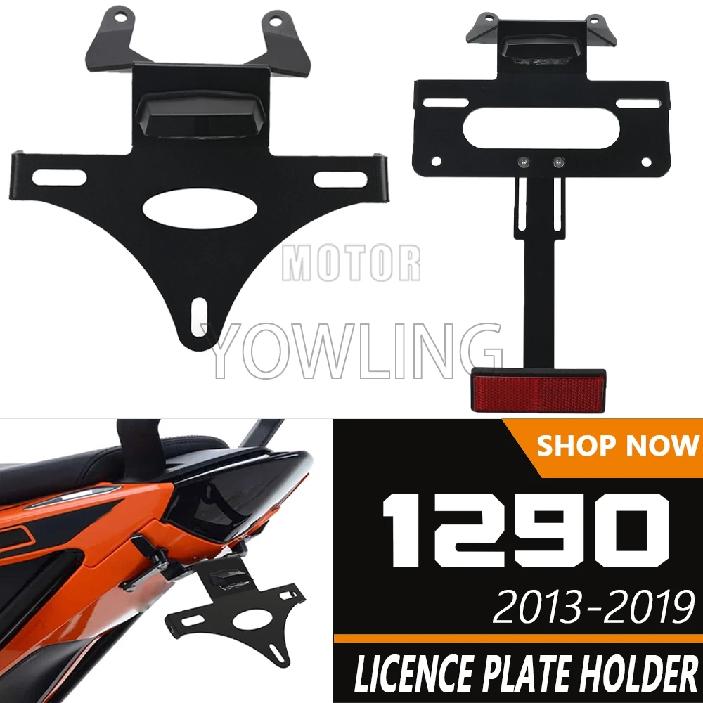 

For 1290 Super Duke R 2013-2015 2016 2017 2018 2019 Motorcycle Rear Tail Tidy License Plate Holder Bracket Fender Eliminator Kit