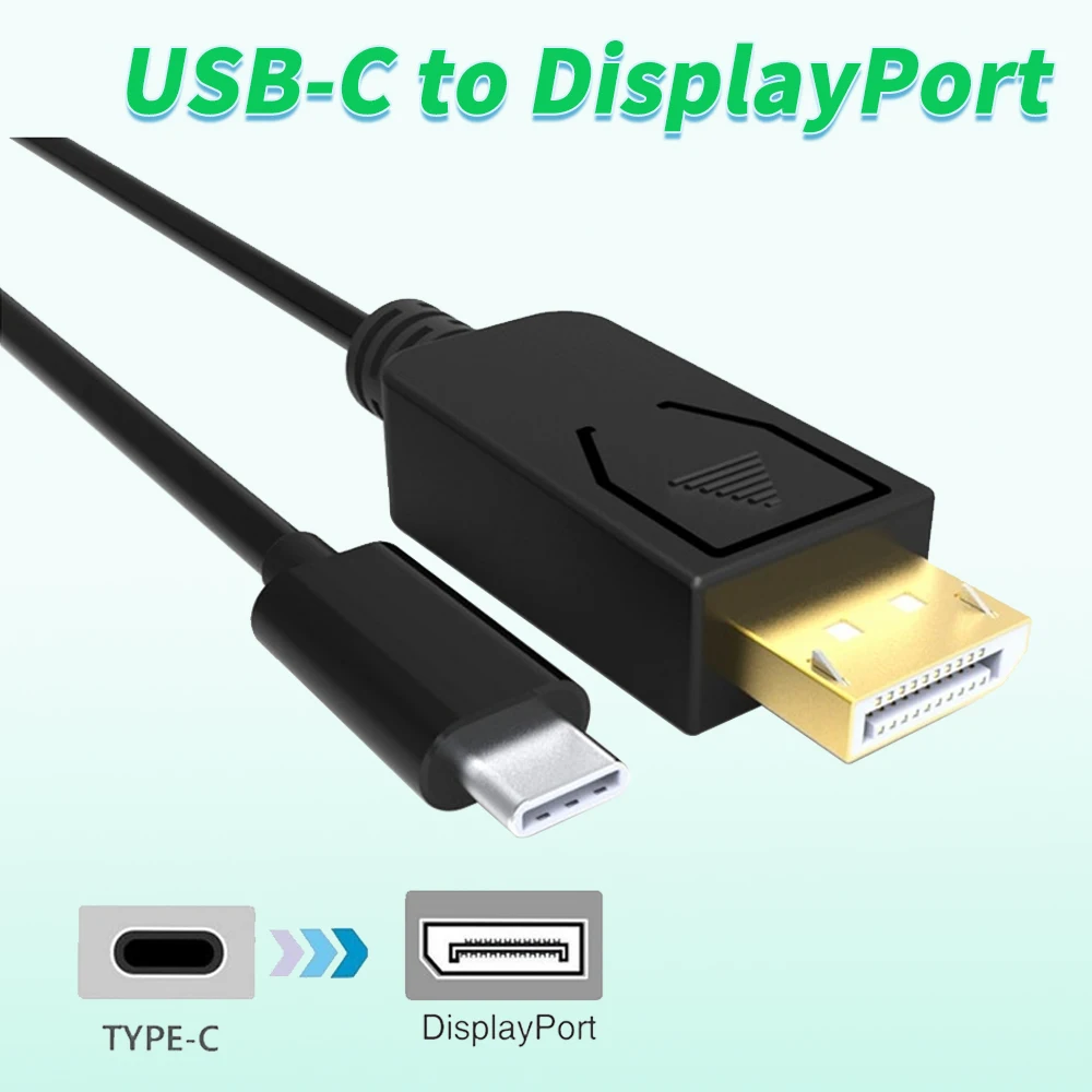 

USB 3.1 USB-C Type-C to DisplayPort Display Port DP 4K UHD HDTV Cable for usb TYPE C displayport cable adapter