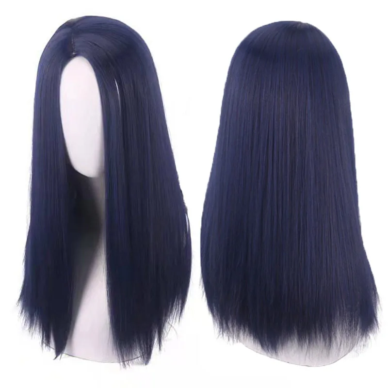 Arcane Caitlyn Cosplay Wig Anime Dark Blue Long Straight Heat Resistant Synthetic Hair The Sheriff of Piltover Wigs