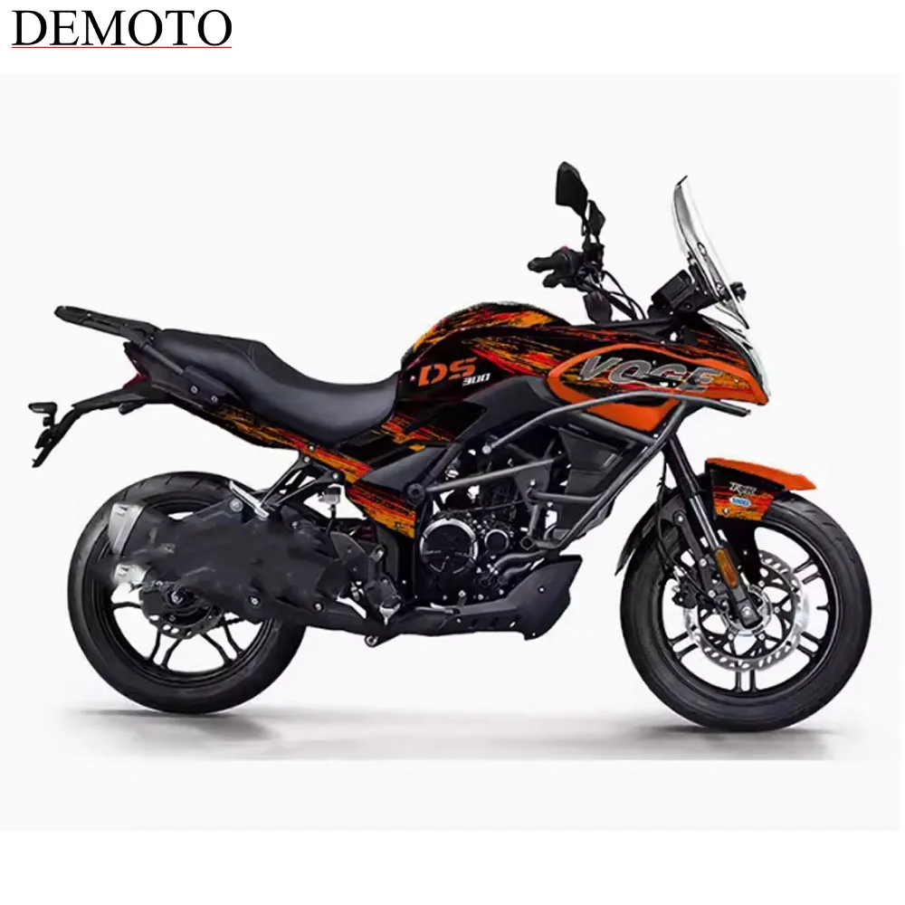 For Loncin Voge 300DS Full car stickers Fuel Tank Pad Sticker 3D Knee Grip Traction Protection Decals Waterproof