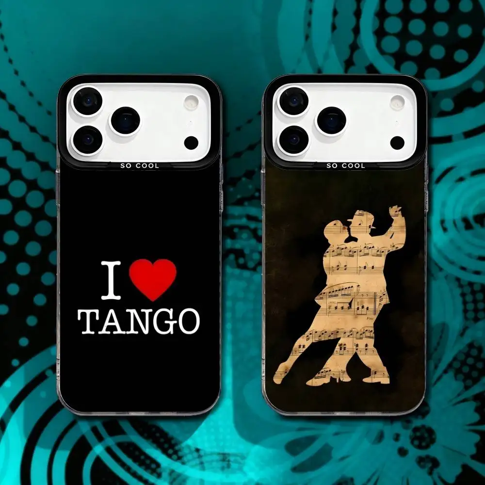 

Latin Tango Dancing Dance Matte Fingerprint Proof Phone Case For iPhone 17,16,15,14,13,12,X,8,Pro,Max,Plus,SE4,Air,Mini