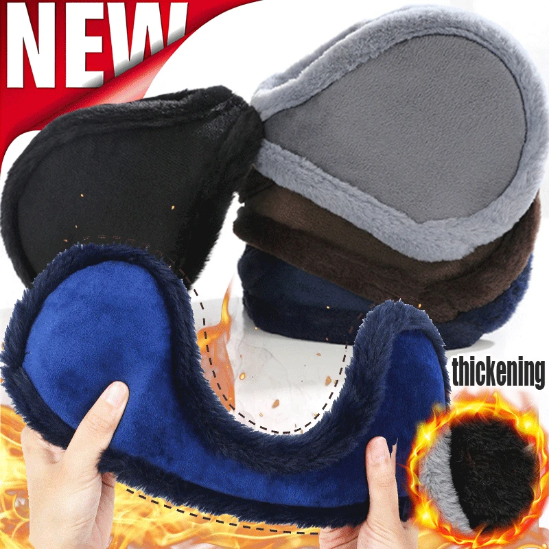 

New Winter Thicken Fur Earmuffs Men Women Velvet Ear Cover Outdoor Cycling Skiing Warm Plush Ear Cover Protector Ear Muffs