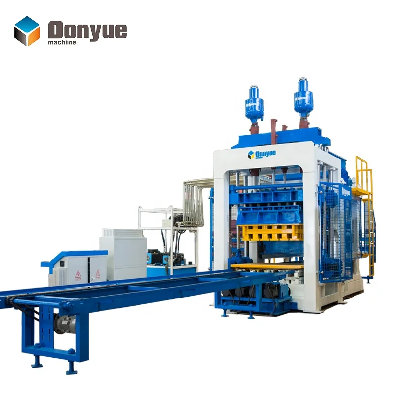 QT8-15 Paver Brick Machine Hollow And Paving Block Making Machine Clay Concrete Brick Maker With Mold Core Components