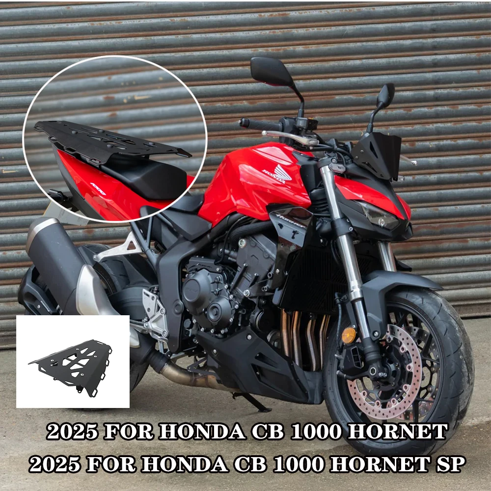 For Honda CB1000 Hornet SP 2025 Motorcycle Rear Seat Luggage Rack Passenger Backrest Grab Bar Cargo Carrier Shelf Bracket