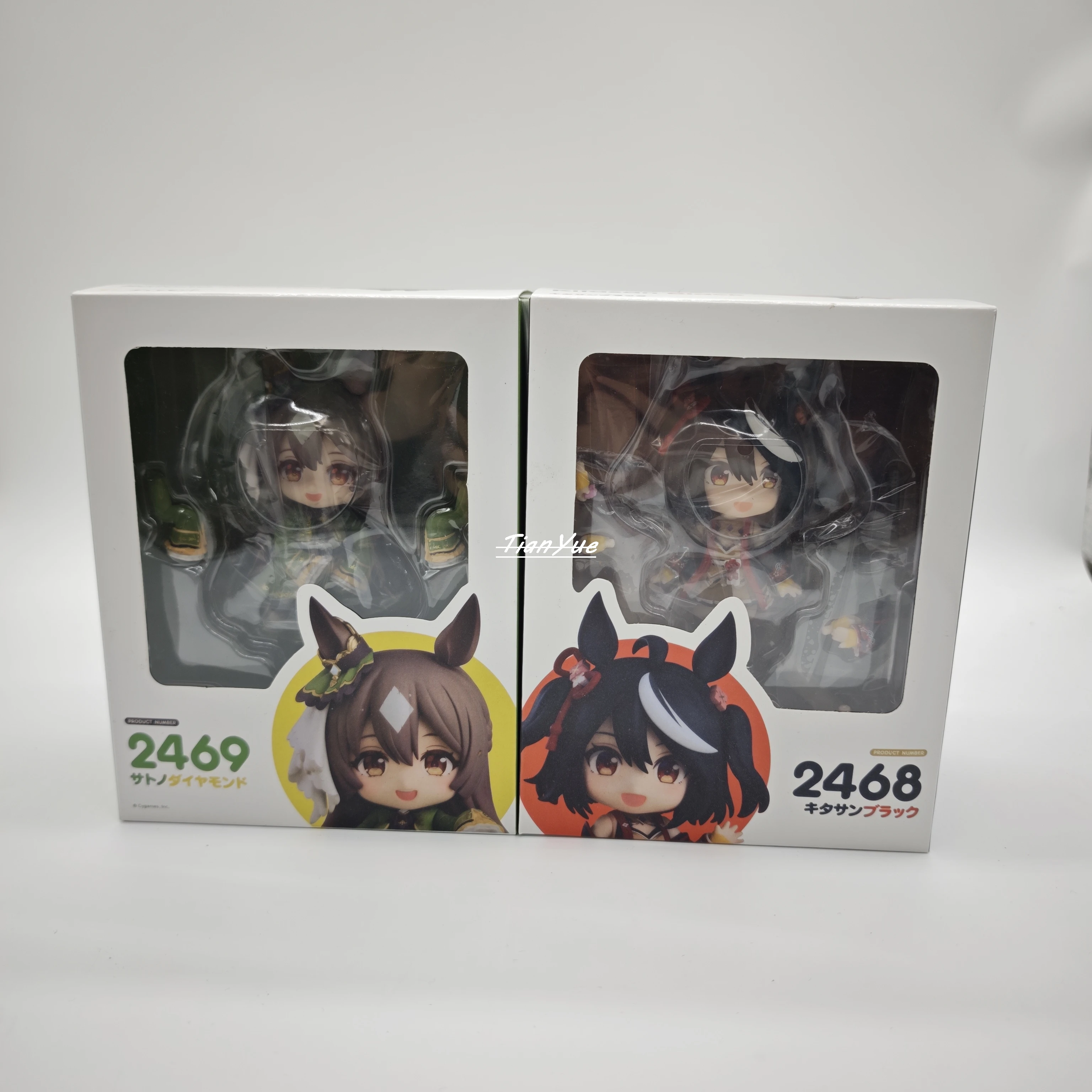 Anime bonito derby satono diamante 2469 kitasan preto 2468 figura de ação articulada modelo brinquedo 10cm