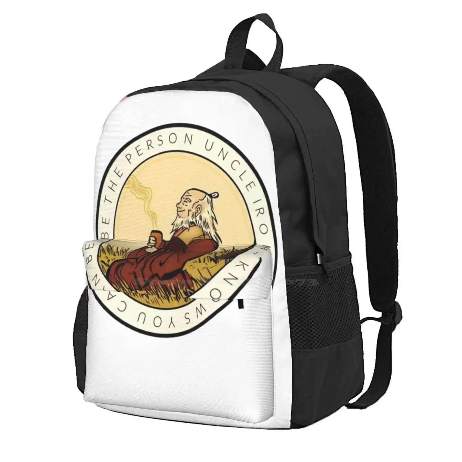 

(The Original) Motivation From Uncle Iroh Hot Sale Schoolbag Backpack Fashion Bags The Last Airbender Uncle Iroh Aang Jasmine