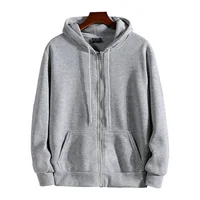 Sweats à capuche zippés pour hommes, sweat à capuche à manches longues, tenue décontractée pour hommes, vêtements de sport à la mode, automne, hiver, nouveau 4