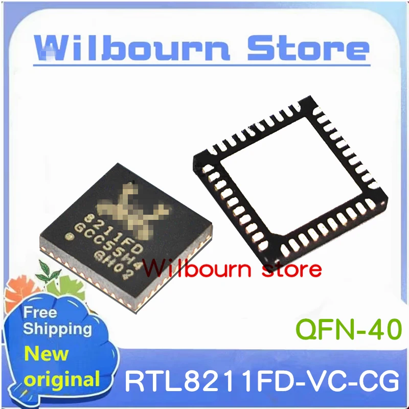 

10PCS/LOT 8211FD RTL8211FD-VC-CG RTL8211FD-CG RTL8211FD QFN40 New original