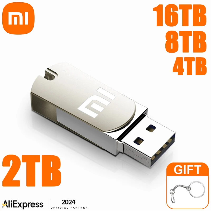 Mijia Xiaomi U Disk 2TB Flash Drives High Speed Transfer 16TB USB 3.0 Type-C Interface 4TB USB Stick Phone Portable USB Memory