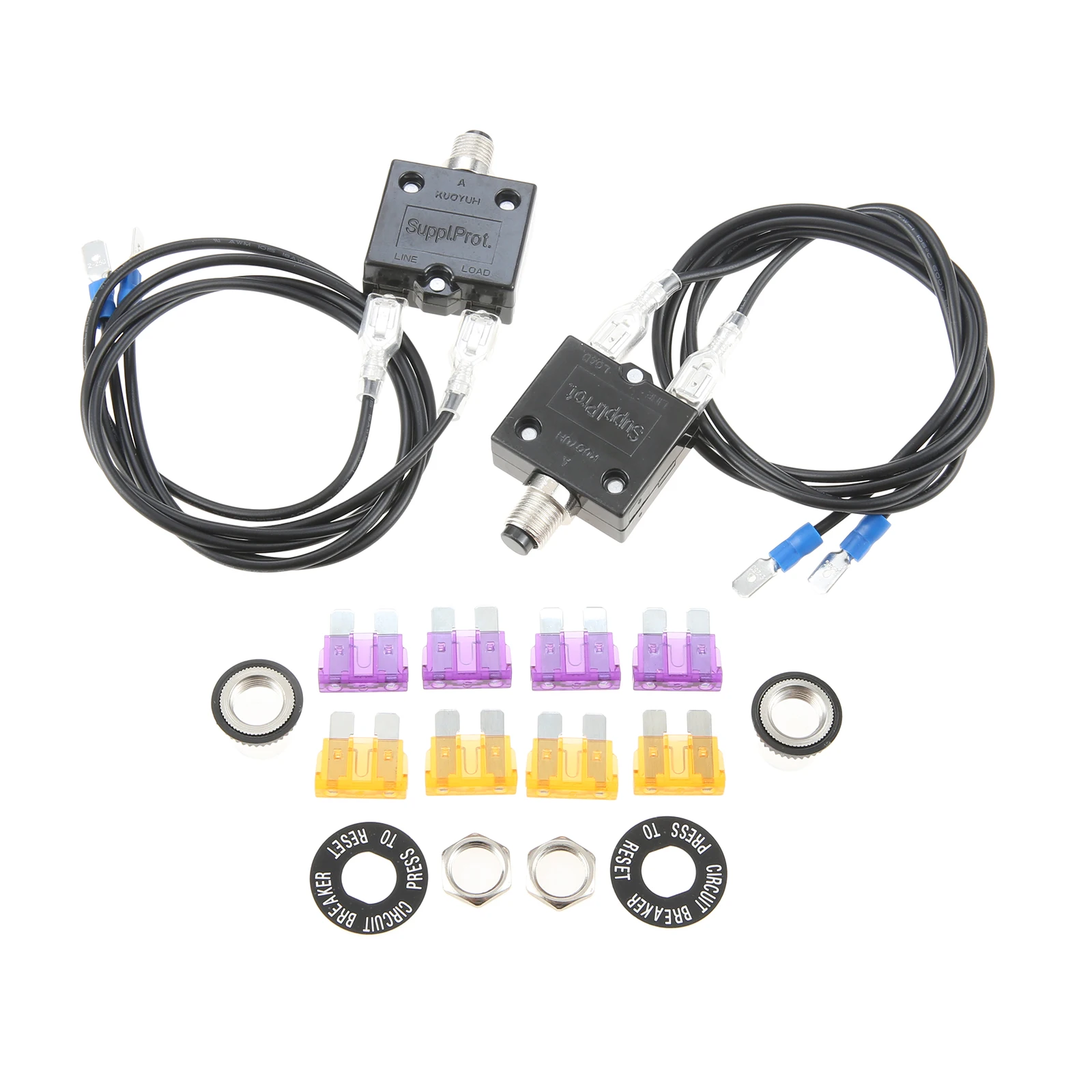 1Set Resettable Circuit Breaker For Hot Tub Generator Furnaces Central AC Marine System Power Tool Accessories 3 Amp And 5 Amp