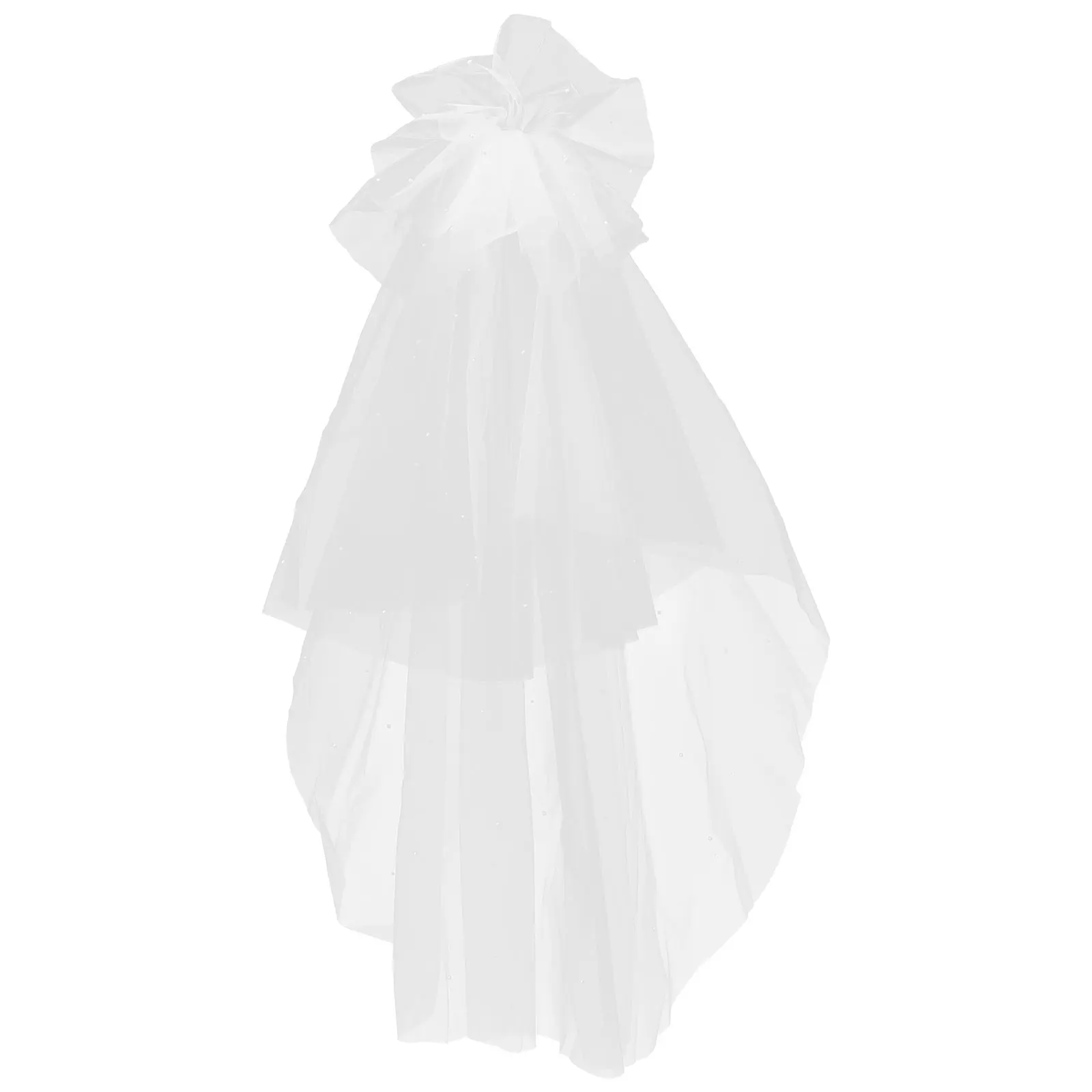 

Bridal Women Pearl Crystal Wedding Veil For Bride Wedding Veil White Veils Bridal Accessories Bride Decorations