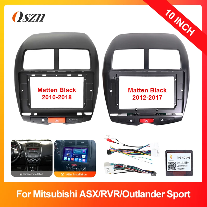 

10.1 inch Car Fascia Frame For Mitsubishi ASX/RVR/Outlander Sport 2010-2018 DVD Stereo Radio Dash Head Unit Navigation Panel