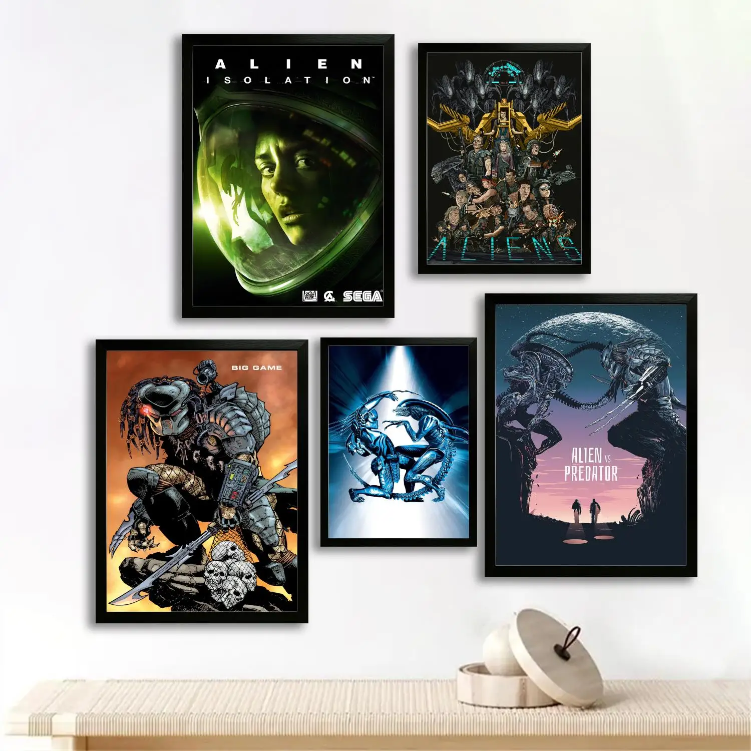 

Aliens vs Predator Science Fiction Poster and Wall Art, Picture Print, Modern Family Bedroom Decor, Posters,Decorative painting