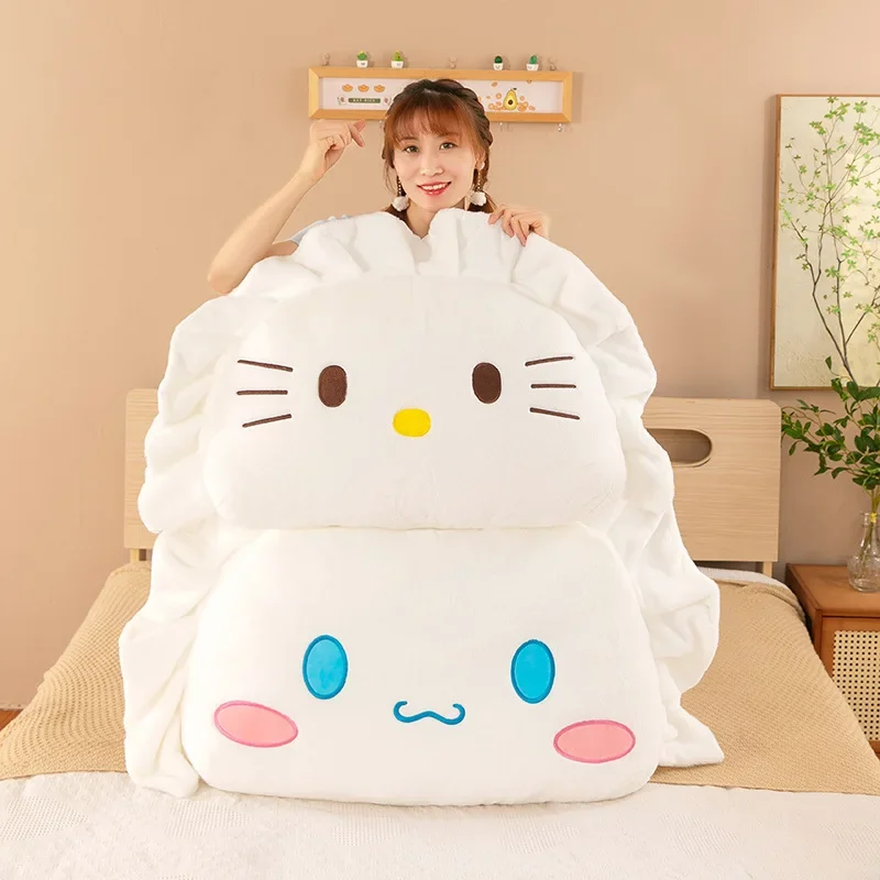 110CM Super Big Size Sanrio Cartoon HelloKitty Cinnamoroll Stuffed Animal Doll Plushies Children Christmas Birthday Gift