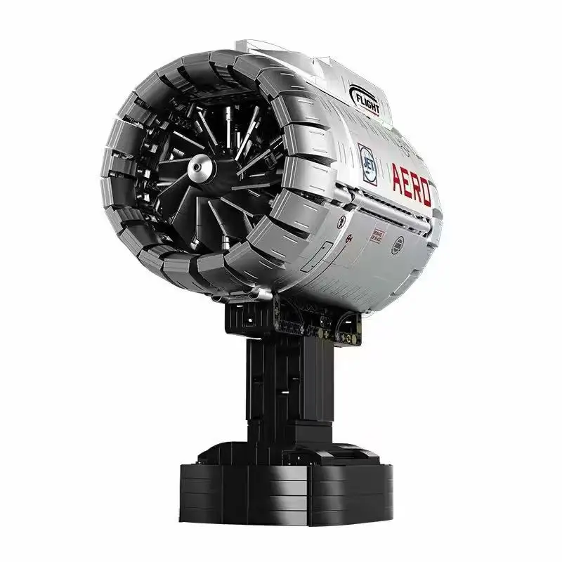 

IN STOCK Reobrix 33019 MOC Technical Aviation Turbofan Engine Building Blocks Bricks Model Assembling Kids Toys Birthday Gift