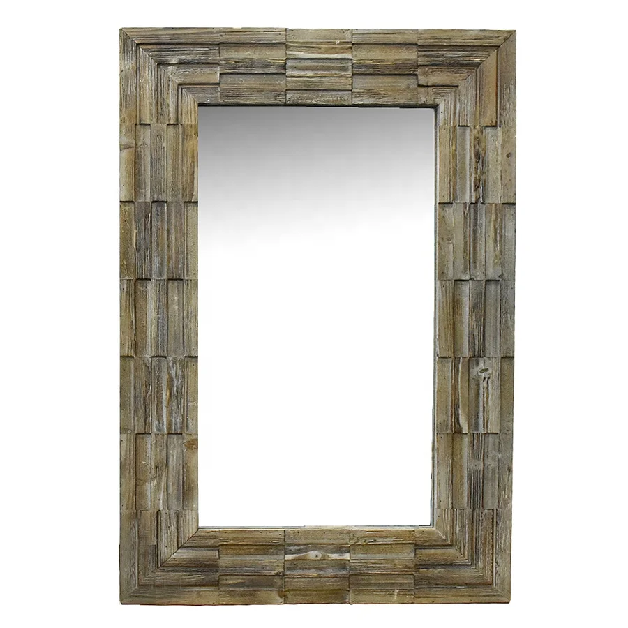 

Shabby Chic Vintage Decorative Reclaimed Old Wood Mirror