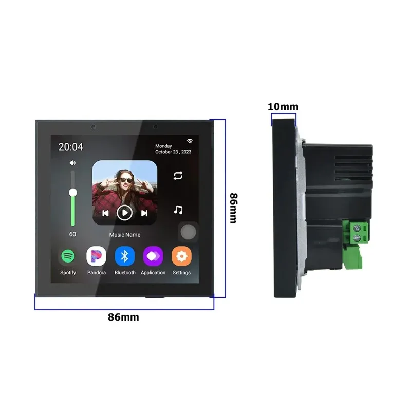 

Android 11 Tuya Smart Home Audio System Touch Screen 4 Inch And 4 *20w Bluetooth Wifi Wall Amplifier
