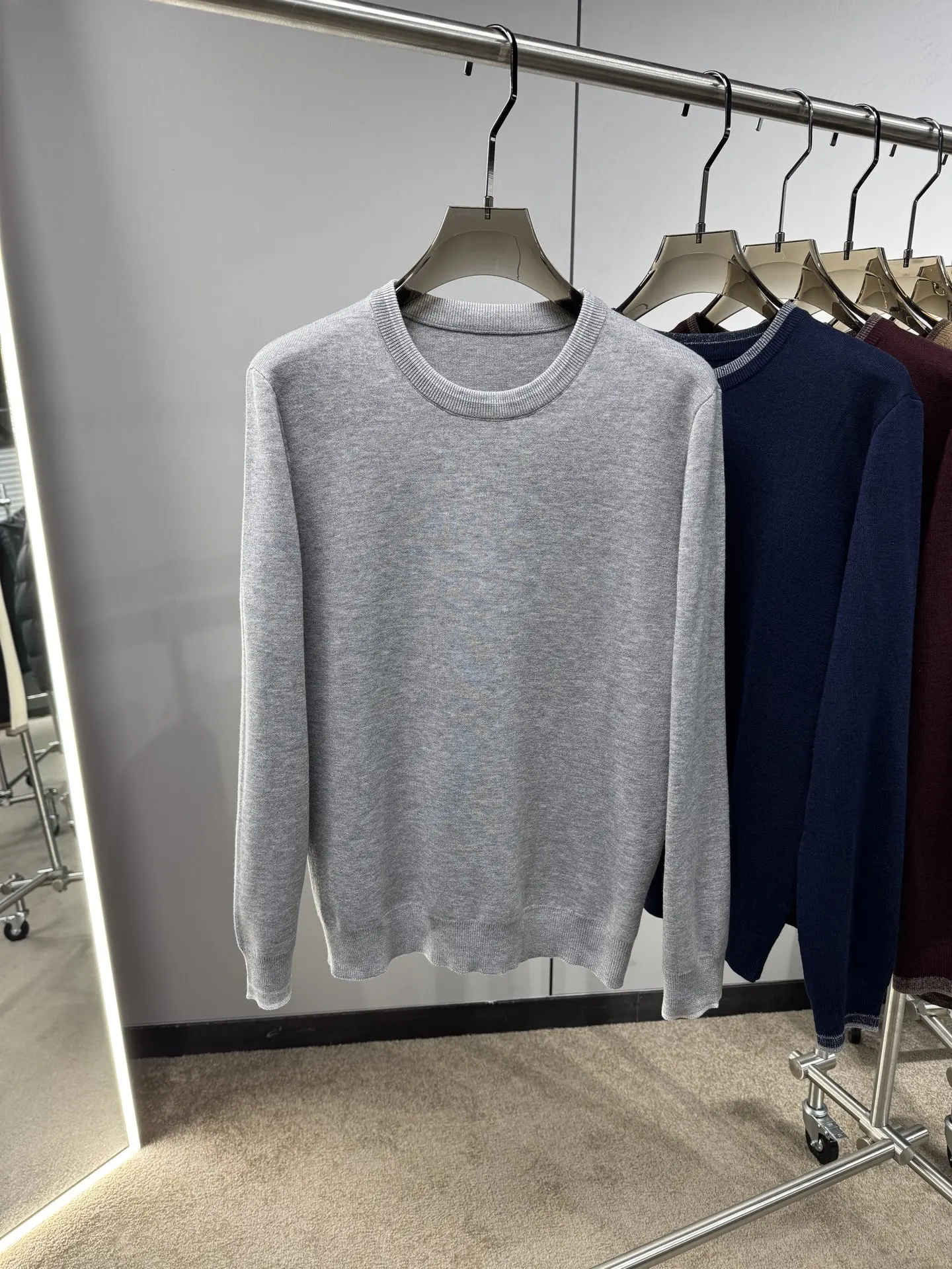 New men's selected wool material soft sweater for early autumn and winter in 2025, size M-3XL