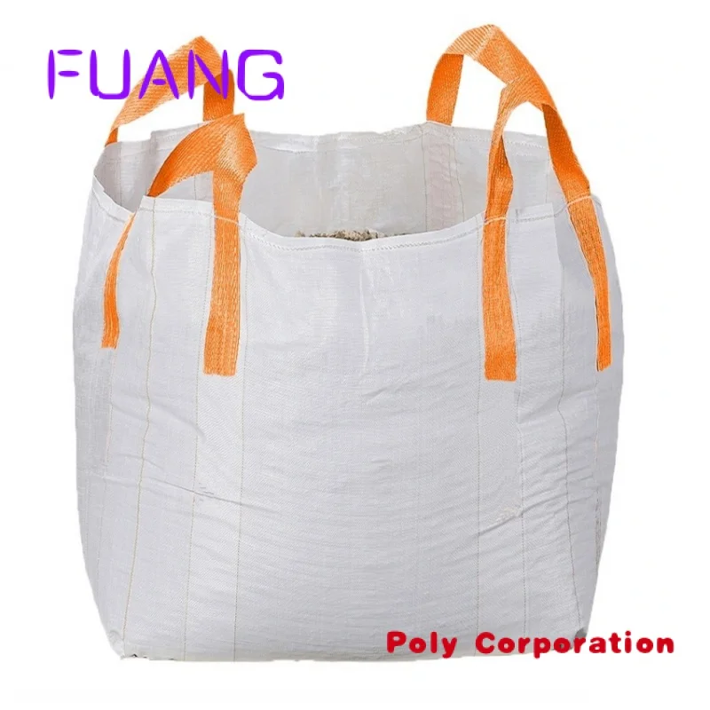 Custom  1 Ton PP woven Bulk Jumbo big  Bags for Sand Cement