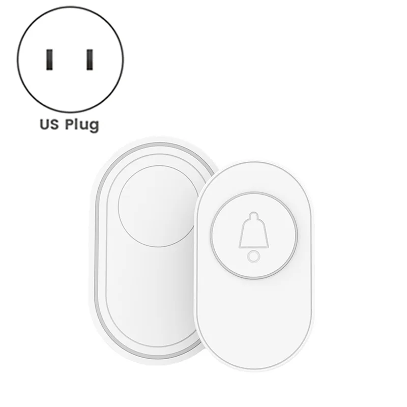 SQPP-433 МГц беспроводной дверной звонок водонепроницаемый умный домашний дверной звонок комплект ночного видения флуоресцентное кольцо вспышка охранная сигнализация