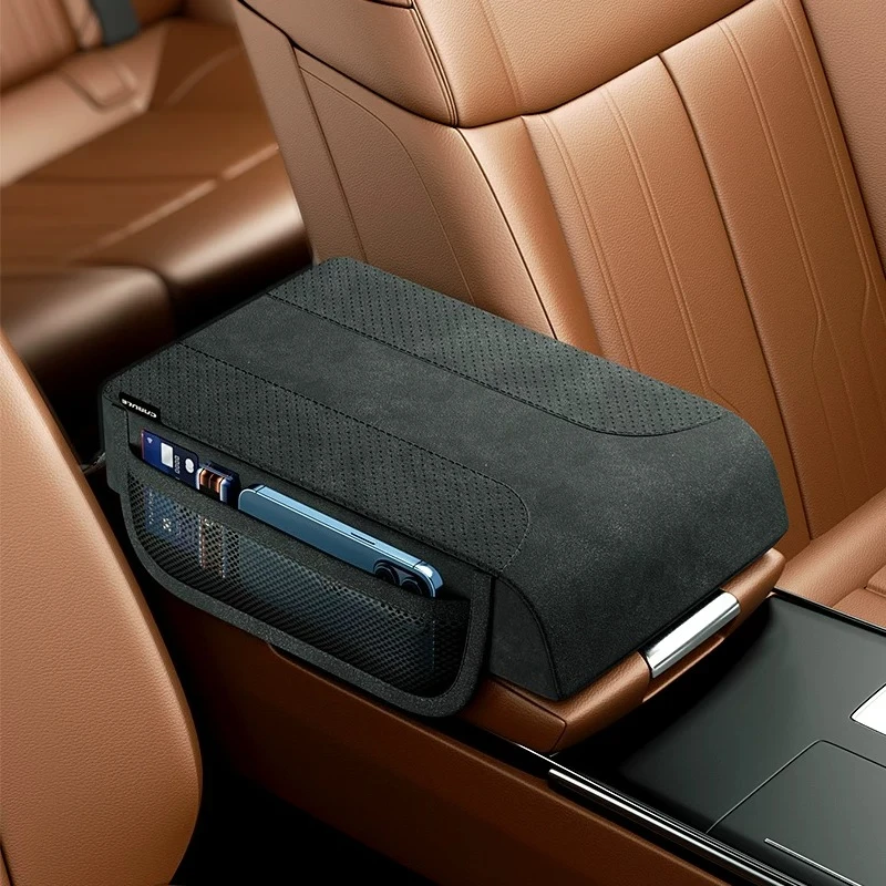 For Mazda 3/CX-5/CX-4 Car Armrest Heightening Pad Central Control Storage Bag Interior Modification Accessories Supplies Tools