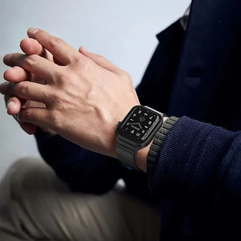 Milanese الفرقة ل أبل ساعة الترا 3 2 49 مللي متر 45 مللي متر 46 مللي متر 44 40 42 41 38 مللي متر سوار ل iWatch سلسلة 11 10 9 3 4 6 5 SE 7 8 حزام #3