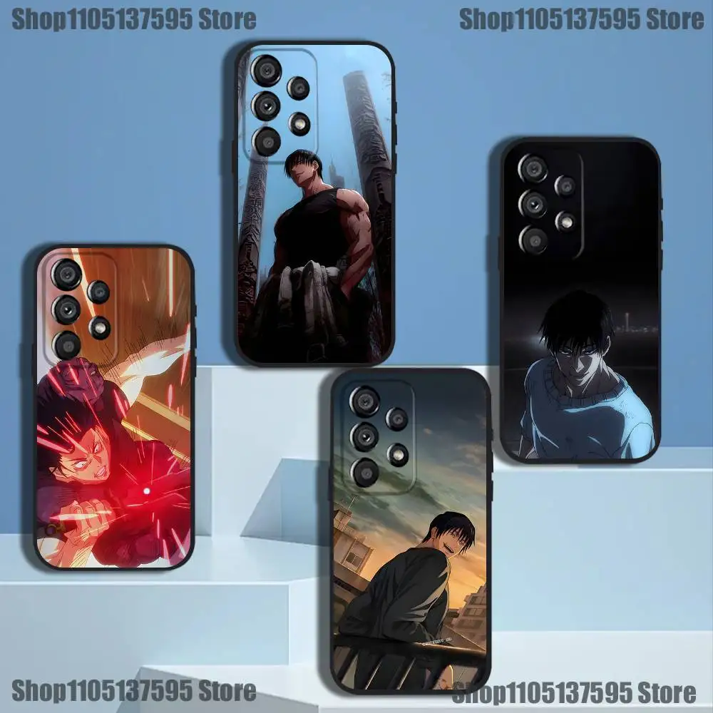 

Toji Fushiguro Jujutsu Kaisen Phone Case For Samsung Galaxy A20,A21s,A22,A31,A32,A52,A53,A72,73,A80 Soft Black Cover